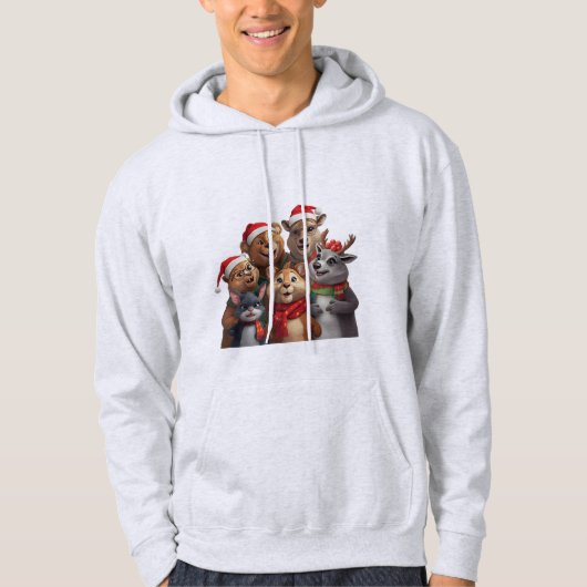 Funny Dog Trio Hoodie – Cute Animal Sweatshirt (Voorkant)