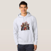 Funny Dog Trio Hoodie – Cute Animal Sweatshirt (Voorkant volledig)
