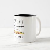 Funny dog tweekleurige koffiemok (Voorkant rechts)