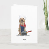 Funny Dog Vaderdag Kaart (Achterkant)