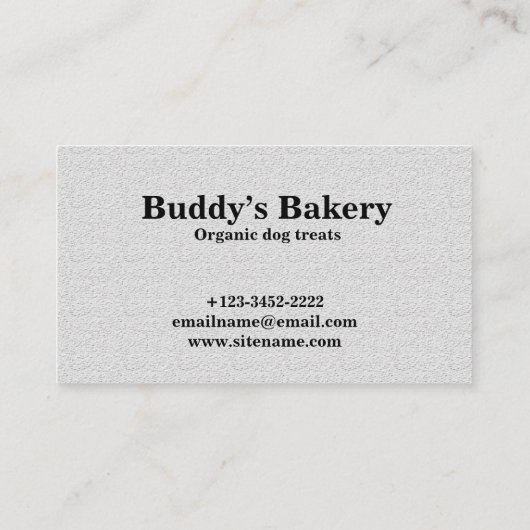 Funny Dog Visitekaartje (Achterkant)