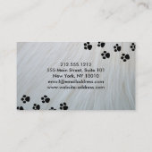 Funny Dog Walker Visitekaartje Klantenkaartje (Achterkant)