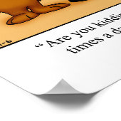 Funny Dog Walking Humor Poster Gift (Hoek)