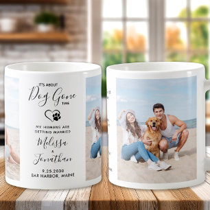Funny Dog Wedding Personalized 2 Pet Foto Koffiemok