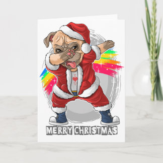 Funny Dog-Wenskaart voor kerstmis Kaart