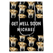 Funny Dog wordt snel gepersonaliseerd Medium Cadeauzakje (Achterkant)