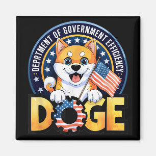 Funny Doge Crypto Meme Department of Government EF Magneet