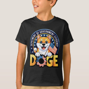 Funny Doge Crypto Meme Department of Government EF T-shirt