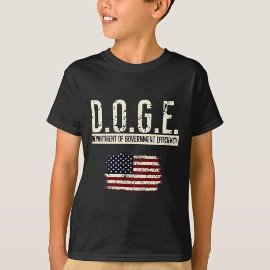Funny Doge Department Of Government Efficiency Tee T-shirt (Voorkant)