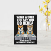 Funny Doge Meme d.o.g.e, Department of Government Kaart (Gele Bloem)