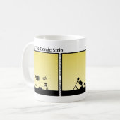 Funny Doggie Bowl Stickman Mok - 102 (Voorkant links)