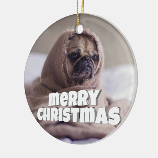Funny doggy keramisch ornament (Links)