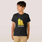 Funny Doggy Mustard Pun Dark BG T-shirt (Voorkant volledig)