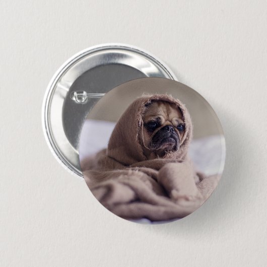 Funny doggy ronde button 5,7 cm (Voorkant /achterkant)
