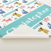 Funny Dogs Baby Sherpa Deken (3/4)