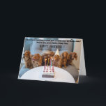 Funny Dogs Birthday Greeting Card  Kaart<br><div class="desc">Funny Dogs with a cake Birthday greeting Card for the cat lovers in your life. This cute greeting card is a perfect way to wish Happy Birthday to a friend,  co-worker,  family member or a special someone.</div>