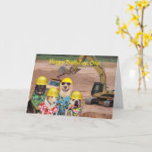 Funny Dogs  bouwthemakaart Kaart (Gele Bloem)