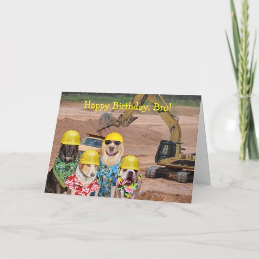 Funny Dogs  bouwthemakaart Kaart (Voorkant)