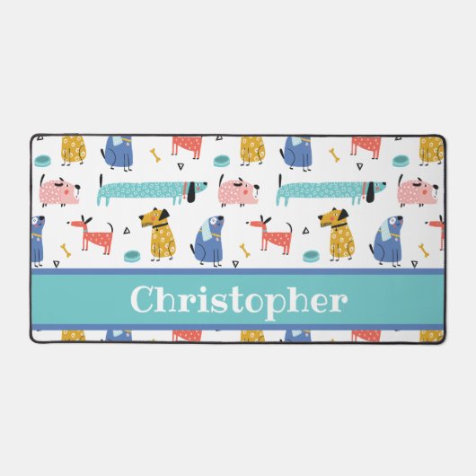 Funny Dogs Bureaumat (Voorkant)