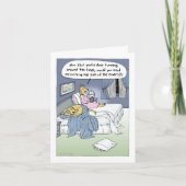 Funny Dogs Cartoon Couple Wedding Jubileum Kaart (Voorkant)