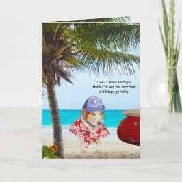Funny Dogs, Fun Loving Son, Vaderdag Kaart