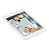 Funny Dogs Happy Hour bij Toilet Bowl Magneet (Rechterzijde)