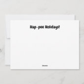 Funny Dogs helpt de kerstboom te water te komen Feestdagenkaart (Achterkant)