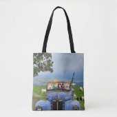 Funny Dogs in Old Pickup Tote Bag (Voorkant)