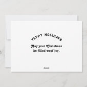 Funny Dogs Kerstmis Feestdagenkaart (Achterkant)