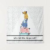 Funny Dogs Kinder Wandkleed (Voorkant)