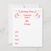  Funny Dogs Kinderen Party Uitnodiging (Achterkant)