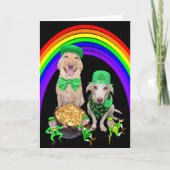 Funny Dogs / Lab St. Patrick Kaart (Voorkant)