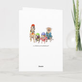 Funny Dogs / Labs Surfer Verjaardag Kaart (Achterkant)