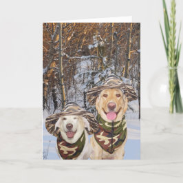 Funny Dogs/Labs Valentijn/Jubileum Feestdagen Kaart