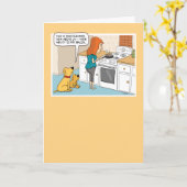 Funny Dogs Love Bacon Birthday Kaart (Gele Bloem)