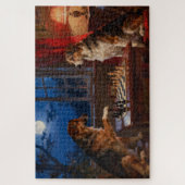 Funny Dogs Playing Chess Dog Lover Gift Legpuzzel (Verticaal)