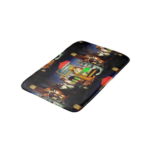 Funny Dogs Spelling Poker Badmat (Gekanteld)