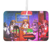 Funny Dogs Spelling Poker Luchtverfrisser (Achterkant)