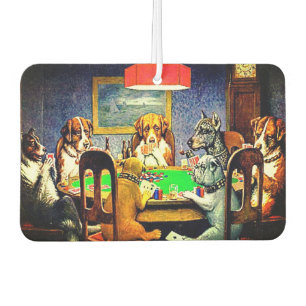 Funny Dogs Spelling Poker Luchtverfrisser
