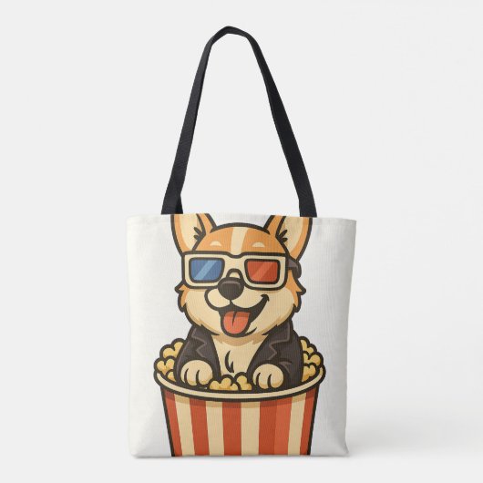 Funny dogs tote bag (Achterkant)