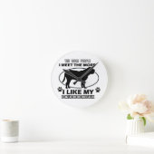 Funny dogue de bordeaux design ronde klok (Huis)