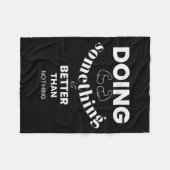 Funny Doing Soing Is Better Than Nothing Design Fleece Deken (Voorkant (Horizontaal))