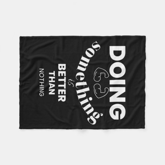 Funny Doing Soing Is Better Than Nothing Design Fleece Deken (Voorkant (Horizontaal))