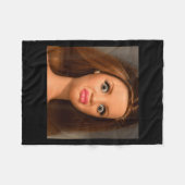 Funny Doll Face Meme Disgusting  Fleece Deken (Voorkant (Horizontaal))