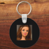 Funny Doll Face Meme Disgusting  Sleutelhanger (Voorkant)