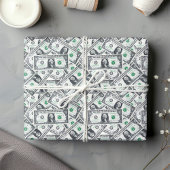 Funny dollar pattern humor wrapping paper  cadeaupapier
