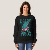 Funny Dolphin Lover Ocean Piglet Trui (Voorkant volledig)