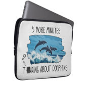 Funny Dolphins Laptop Hoes (Voorkant Rechts)