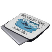 Funny Dolphins Laptop Hoes (Voorkant onderkant)