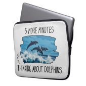 Funny Dolphins Laptop Hoes (Voorkant Links)